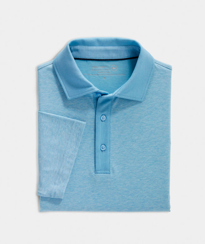 Heathered Solid Polo