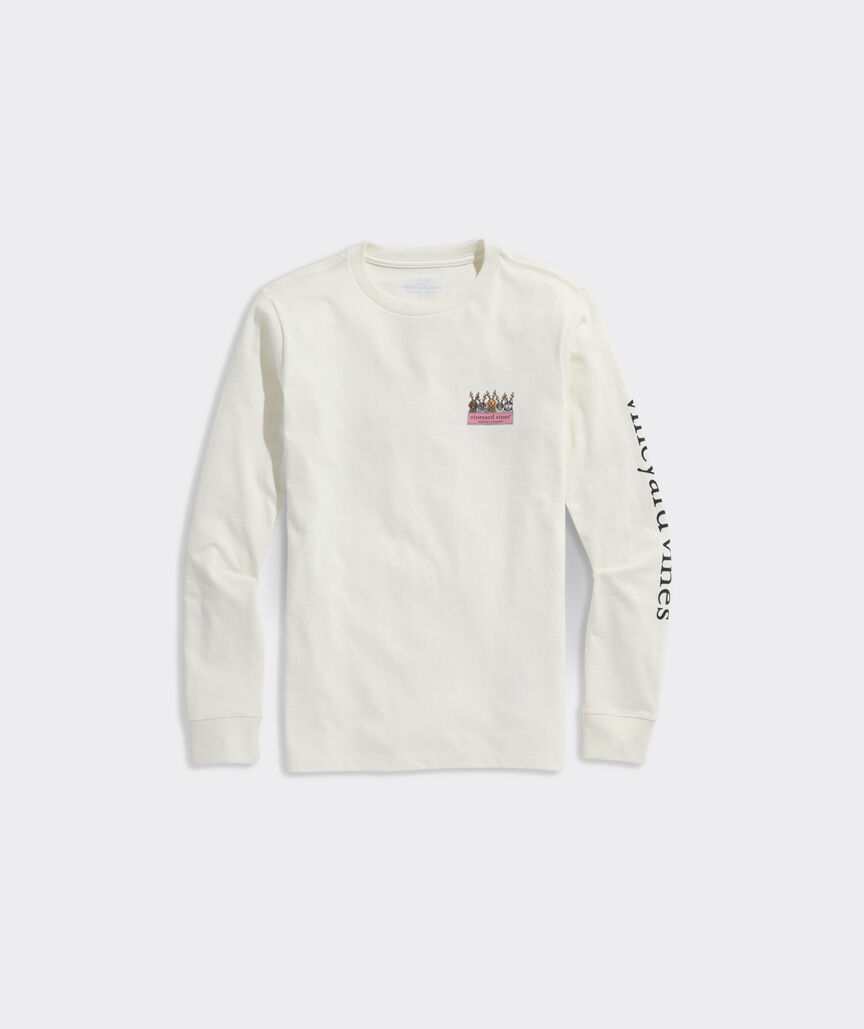 Boys' Reindeer Pups Logo Box Long-Sleeve Tee