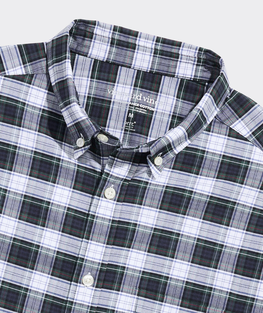 Summit Lodge Plaid Performance Cotton Shirt