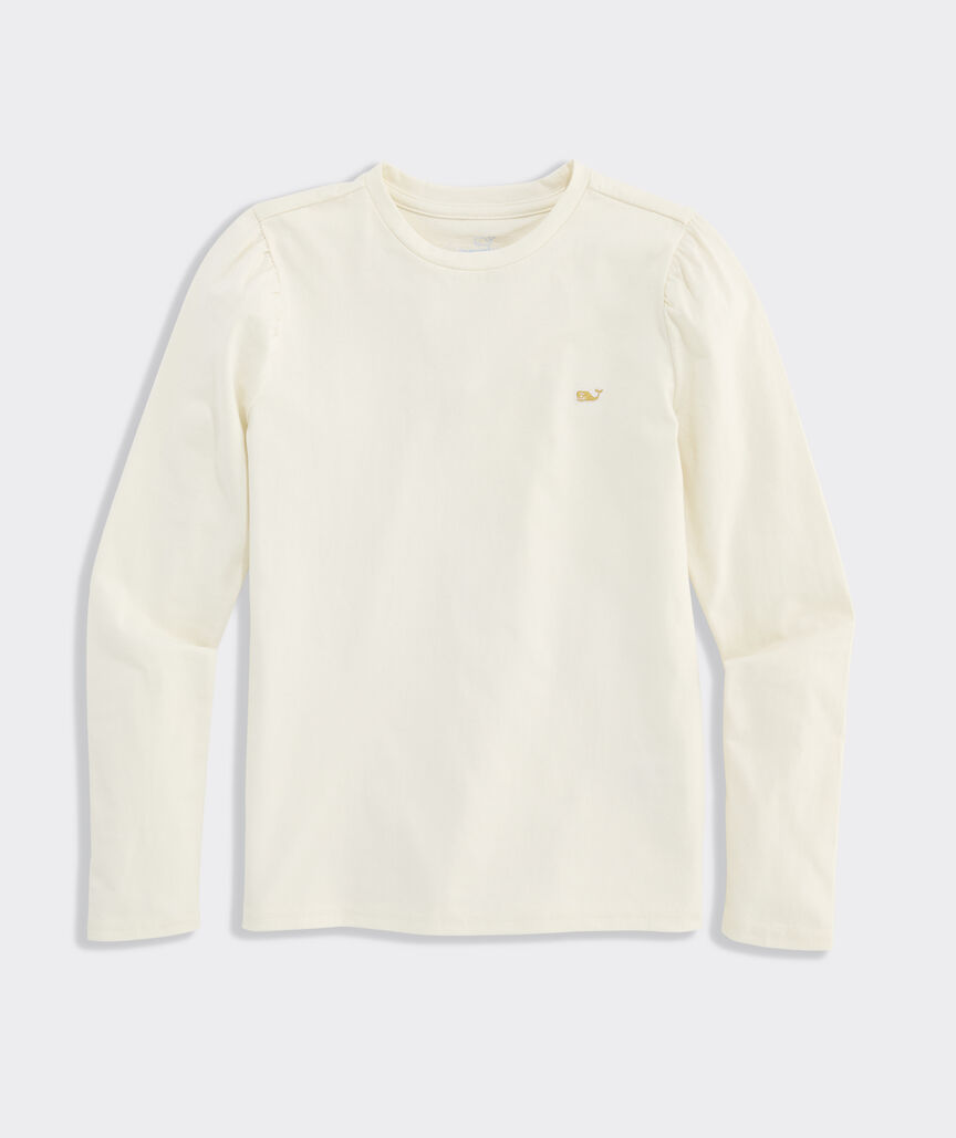 OUTLET Girls' Puff Long-Sleeve Top