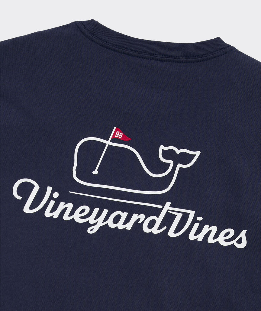 Golf Flag Whale Short-Sleeve Pocket Tee