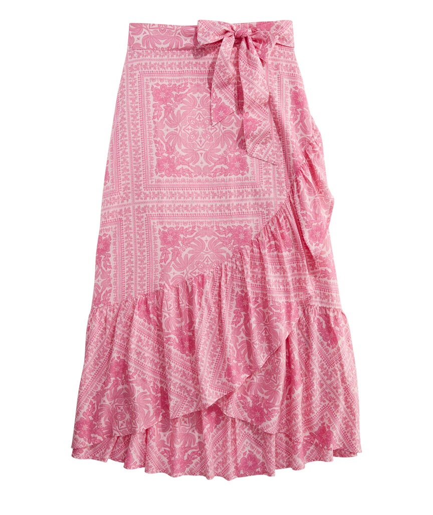 OUTLET Tie Waist Maxi Skirt