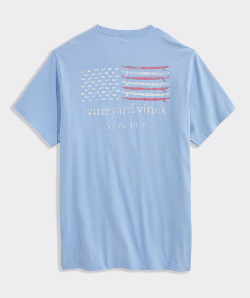 Drift Dye Surf Minimal Flag Short-Sleeve Pocket Tee