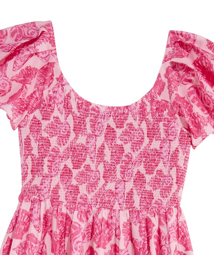 OUTLET Shell Print Maxi Dress