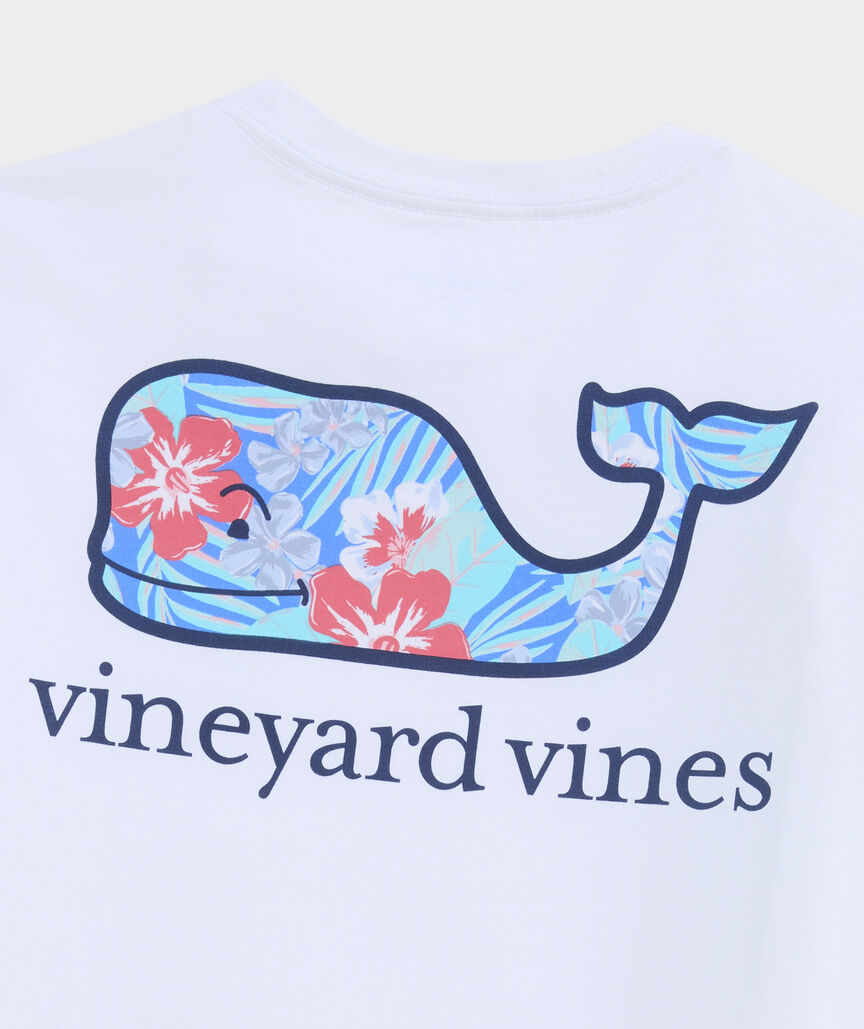 Boys’ Vintage Chappy Floral Whale Short-Sleeve Pocket Tee