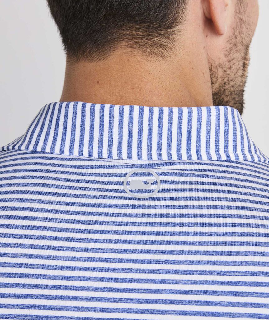 Performance Heathered Winstead Stripe Sankaty Polo