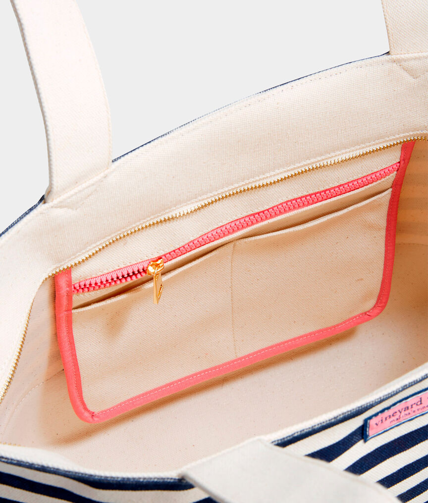 Large Striped Vineyard Tote