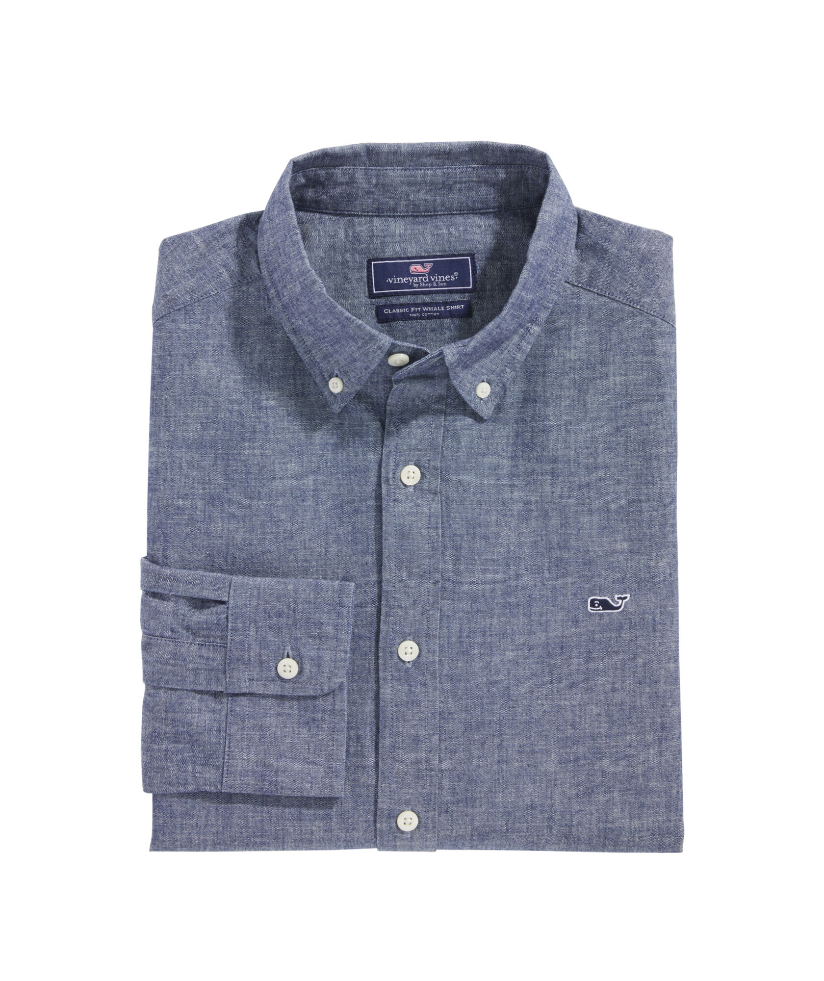 OUTLET Chambray Classic Fit Whale Shirt