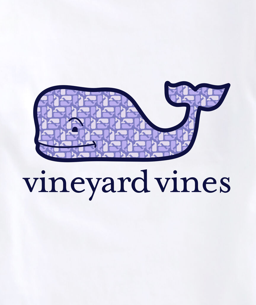 OUTLET Girls' Puzzle Whale Long-Sleeve Pocket Tee