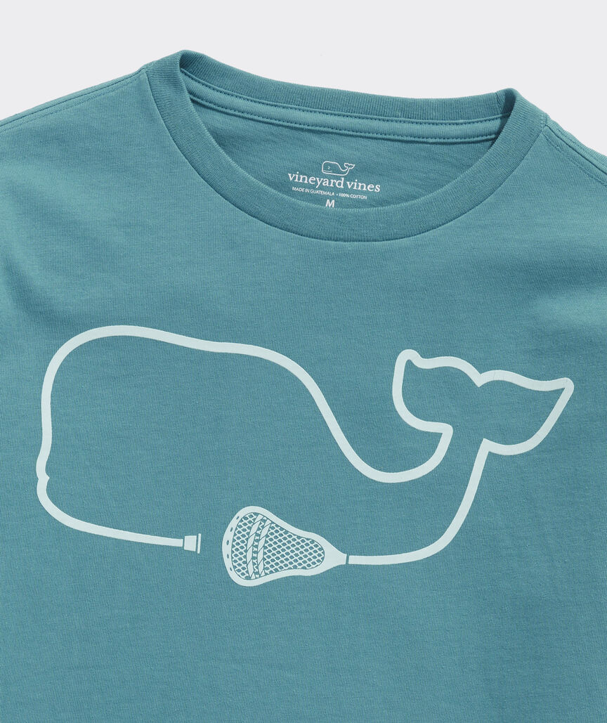 Shop Boys Lacrosse Stick Whale LongSleeve Tee at vineyard vines