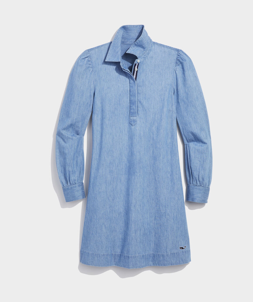 OUTLET Women's Chambray Popover Dress