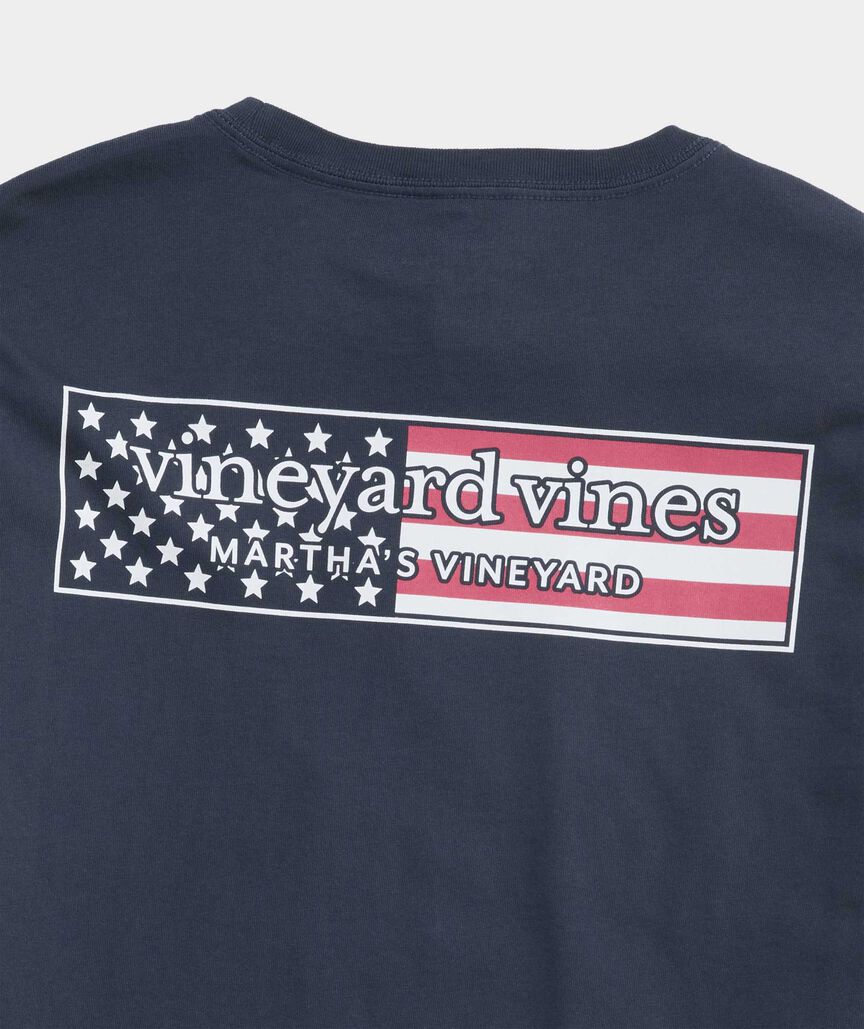 OUTLET USA Logo Box Long-Sleeve Pocket Tee