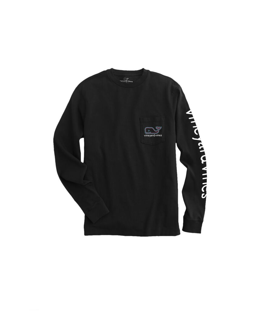 OUTLET Apres Ski Neon Whale Long-Sleeve Pocket Tee