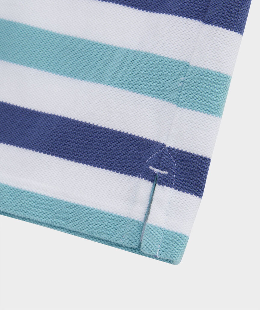 Boys' Striped Heritage Pique Polo
