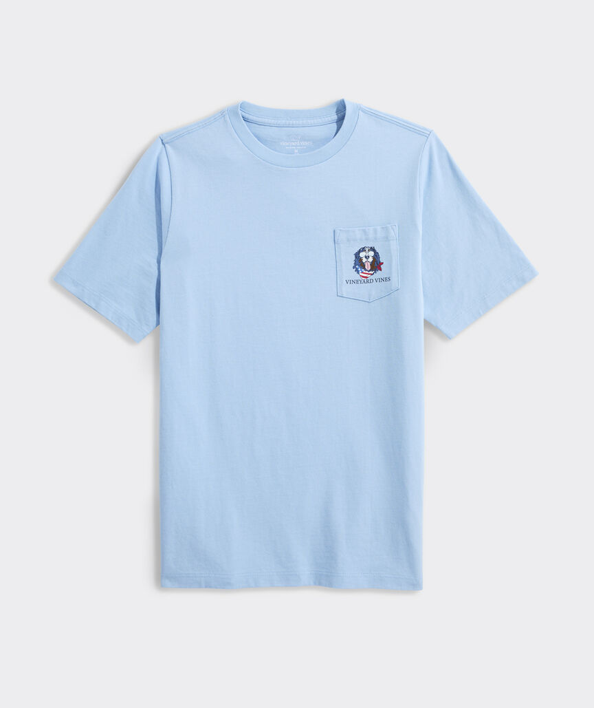 Boys' USA Mountain Dog Short-Sleeve Pocket Tee