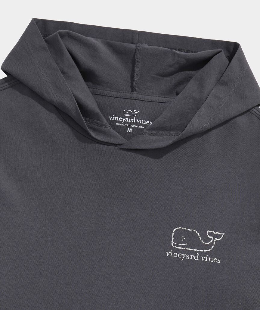 Vintage Whale Long-Sleeve Hoodie Tee