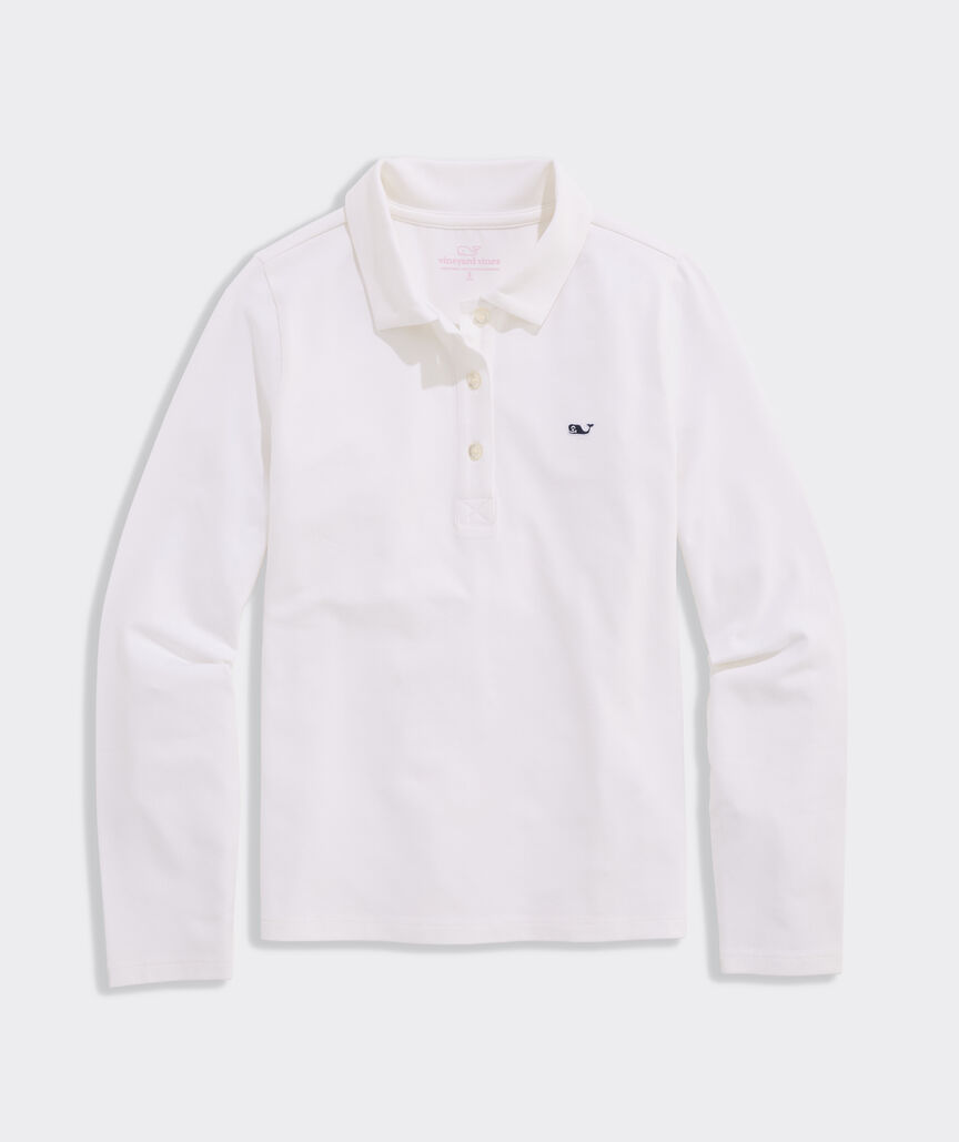 Girls' Everyday Jersey Long Sleeve Polo