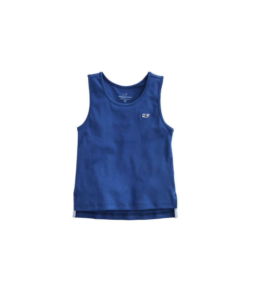 Girls Solid Knit Simple Tank