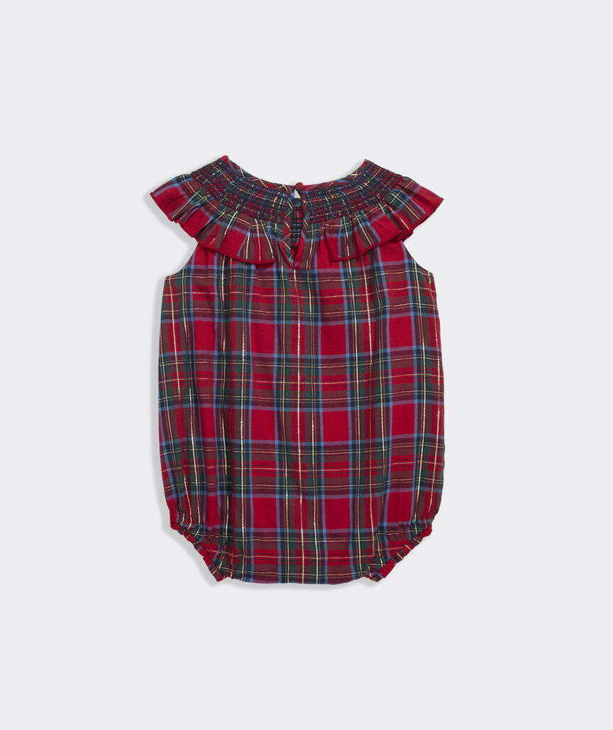 Baby Regan Tartan Bubble Romper