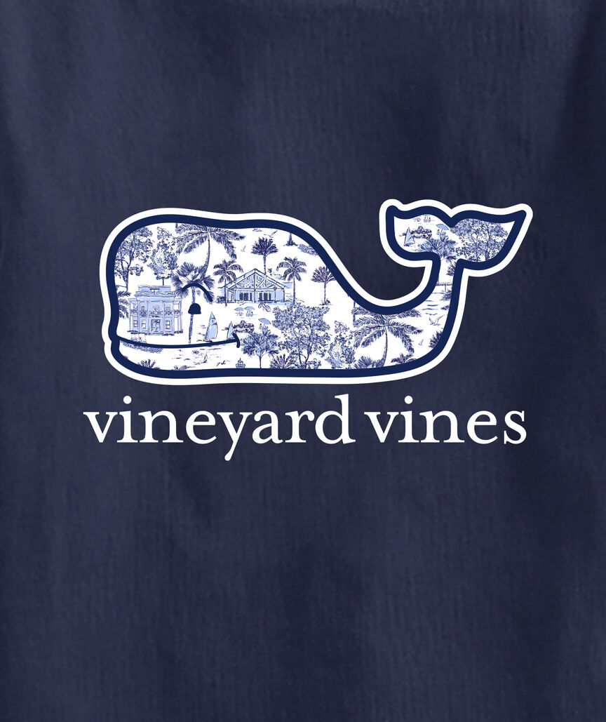 OUTLET Girls' Gasparilla Scene Whale Short-Sleeve Pocket Tee