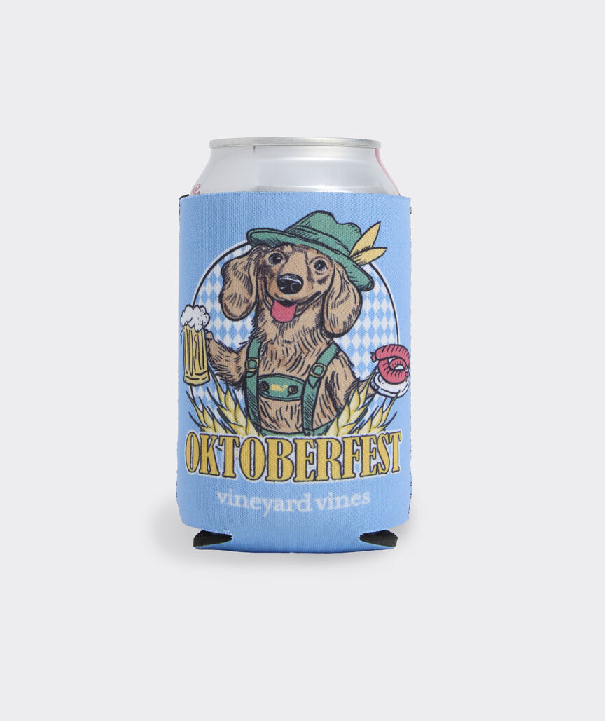 Oktoberfest Puppy Graphic Coozie