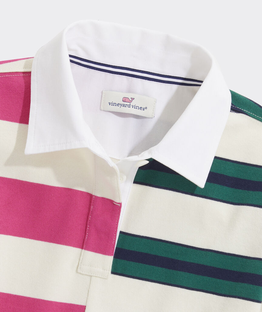 Pink Stripe, Organic Rugby Shirt