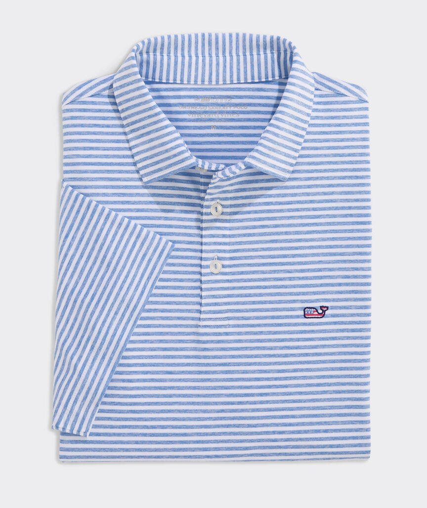 Performance Heathered Winstead Stripe Sankaty Polo