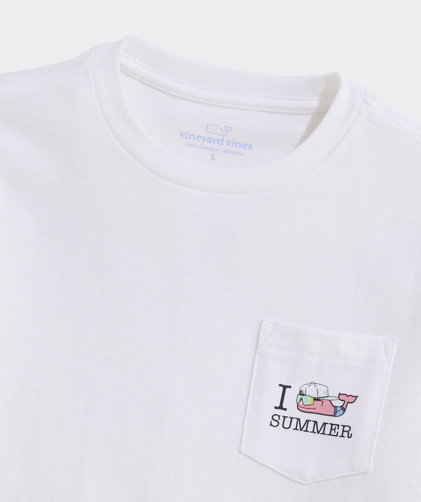 Boys' I Whale Summer Short-Sleeve Pocket Tee