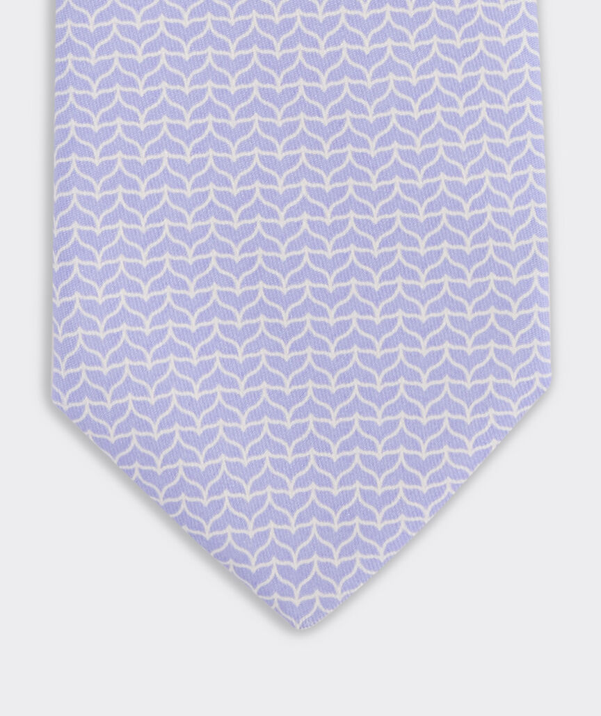 Whale Tail Geo Printed Tie