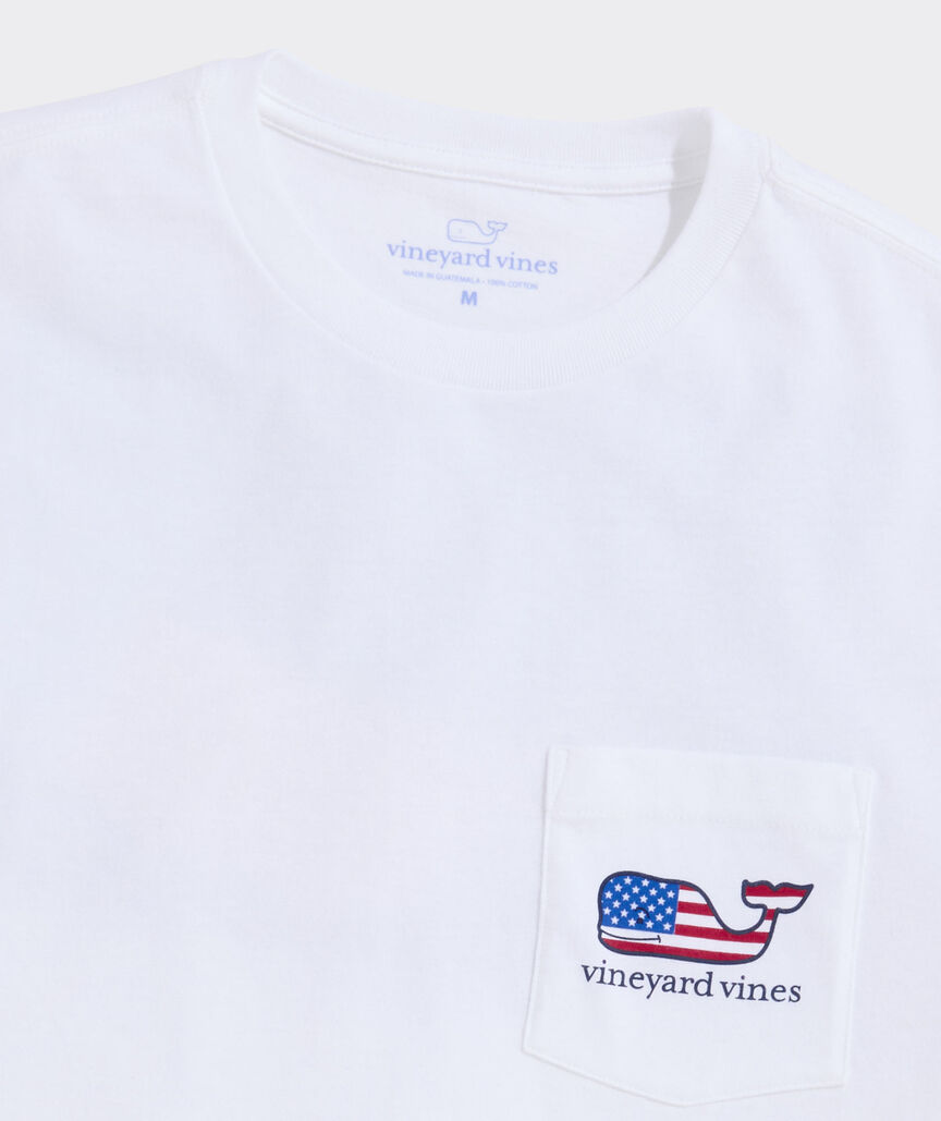 USA Flag Sail Short-Sleeve Pocket Tee