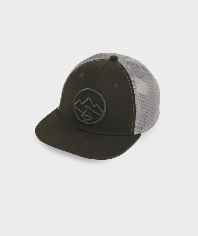 Mountain Surf Embroidered Trucker Hat