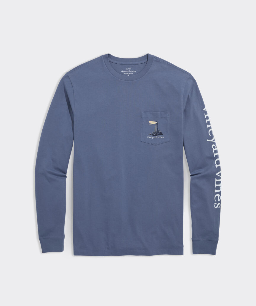 OUTLET Lighthouse At Dusk Long-Sleeve Pocket Tee