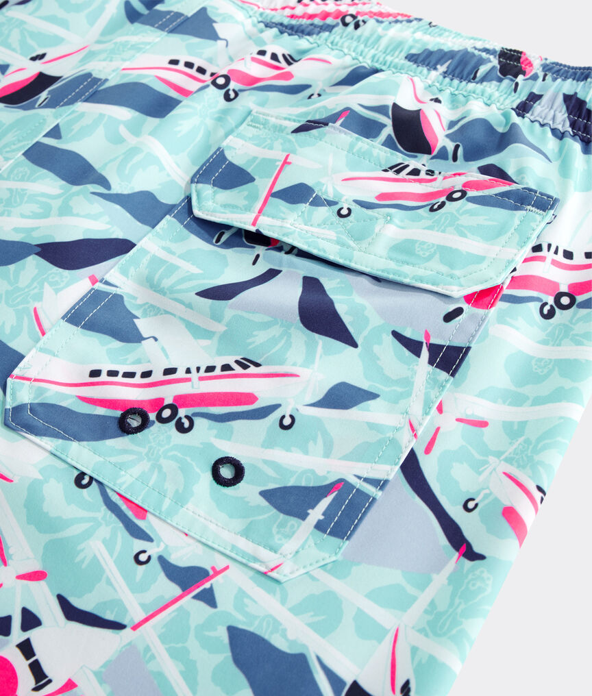 Printed Piped Chappy Trunks