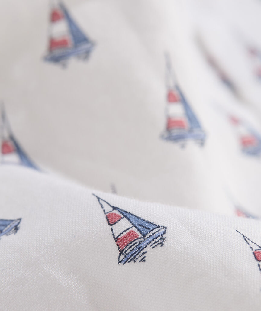 Boys' Printed Cotton Short-Sleeve Shirt