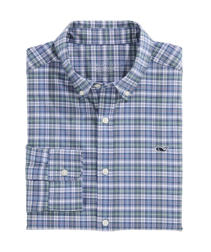 OUTLET Performance Twill Plaid Shirt