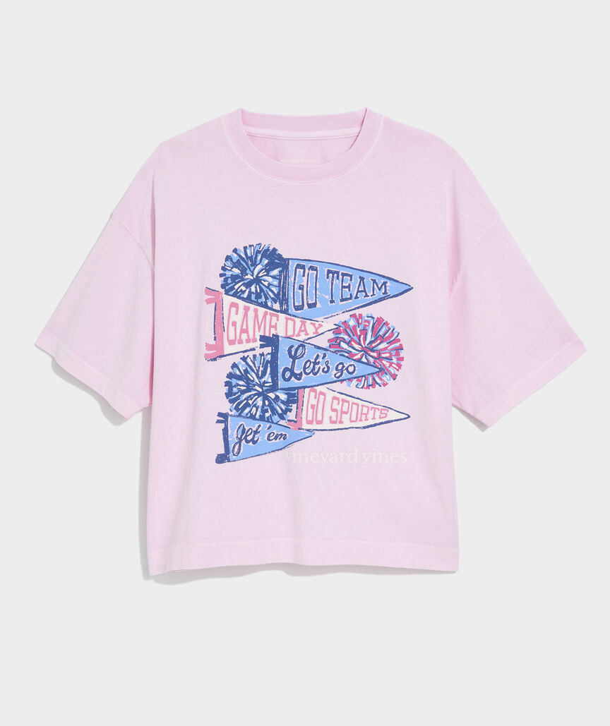 Women's Burgees and Pom-Poms Boxy Tee