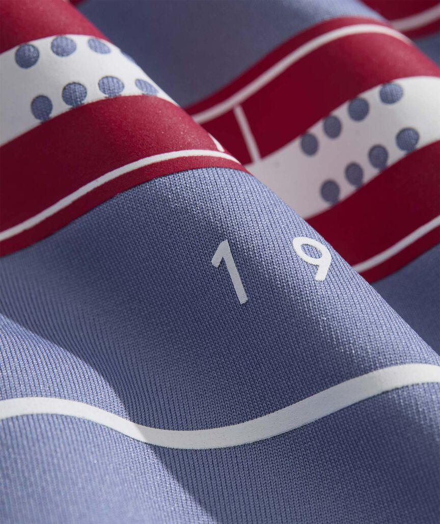 Boys' Performance USA Snowboard Stack Long-Sleeve Harbor Sun Tee