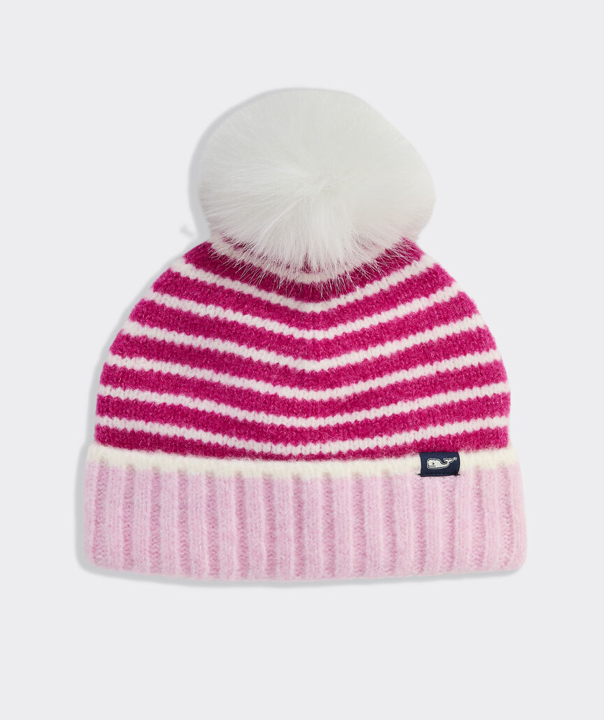Girls' Stripe Beanie
