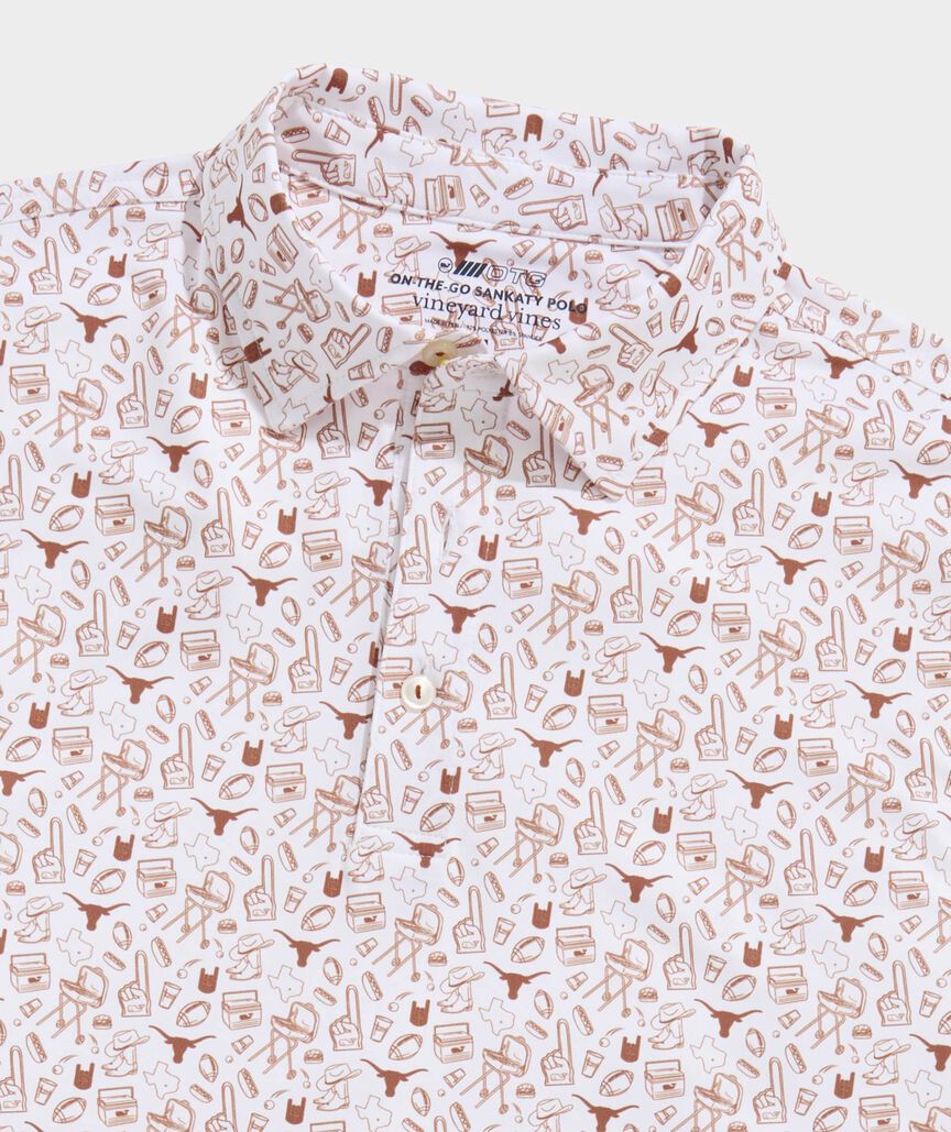 University of Texas Men's Printed Sankaty Polo