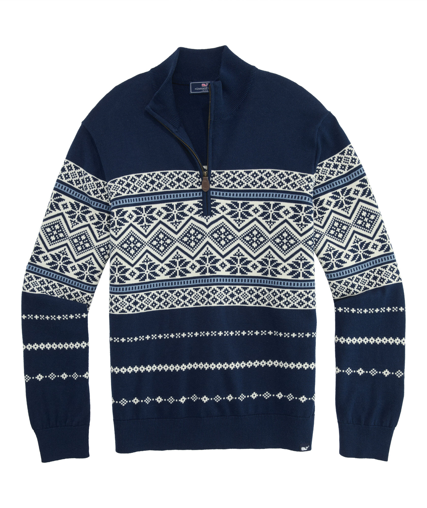 OUTLET Après Fairisle Quarter Zip Sweater