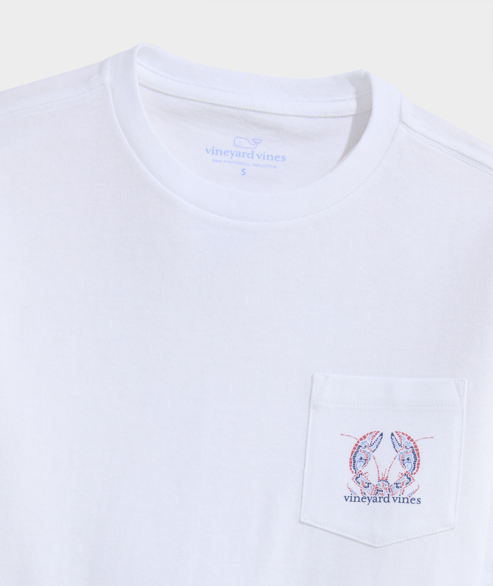 Shop Boys' Tile Lobster Short-Sleeve Pocket Tee at vineyard vines