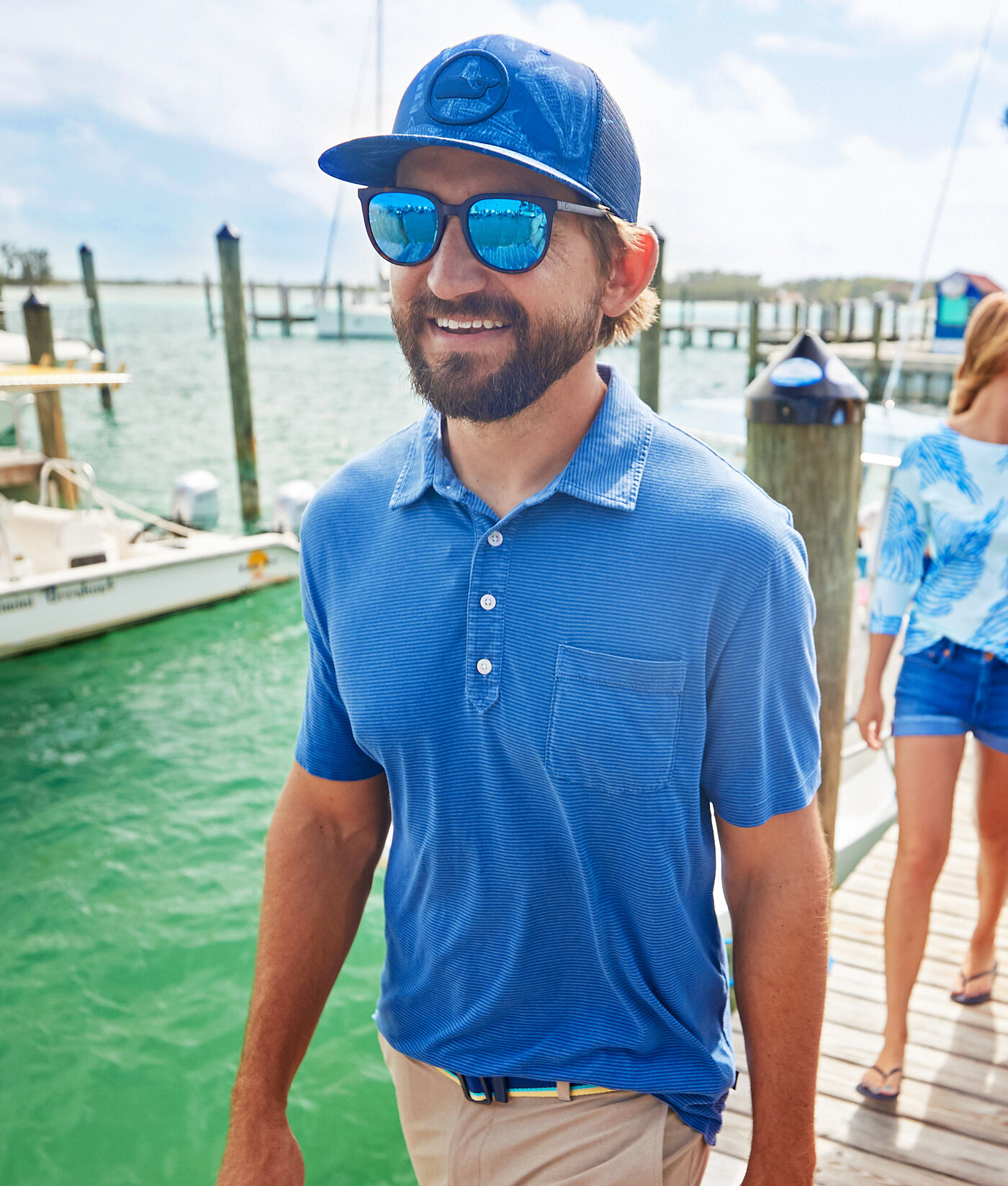 vineyard vines striped polo