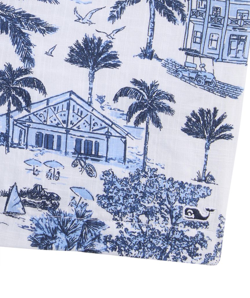 OUTLET Boys' Printed Slub Cotton Shorts