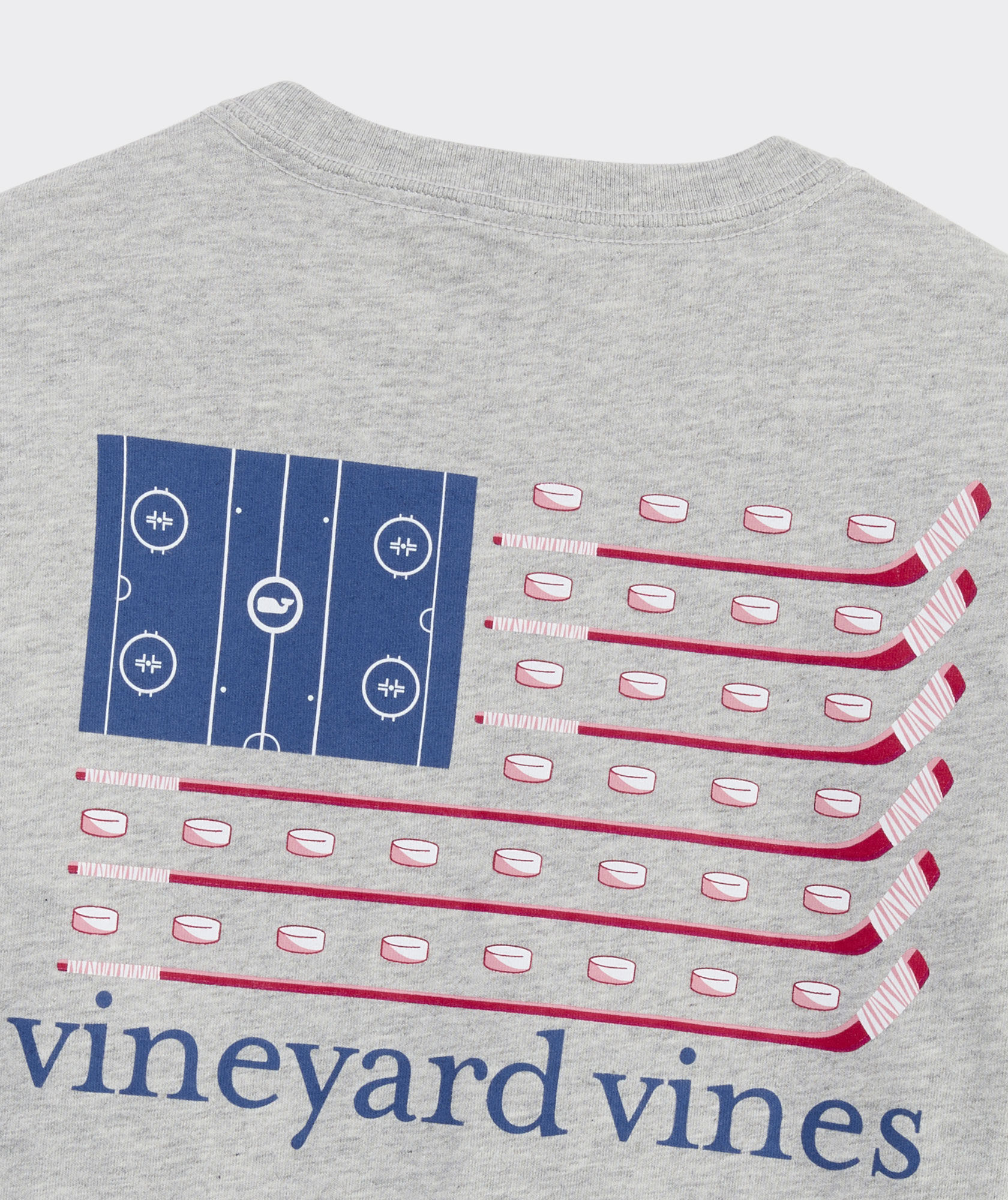 Boys' USA Hockey Flag Long-Sleeve Pocket Tee