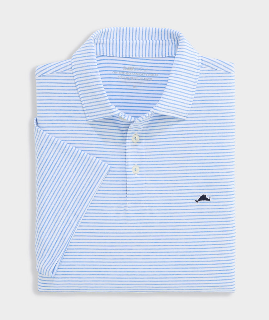 OUTLET Performance Martha's Vineyard Bradley Stripe Polo