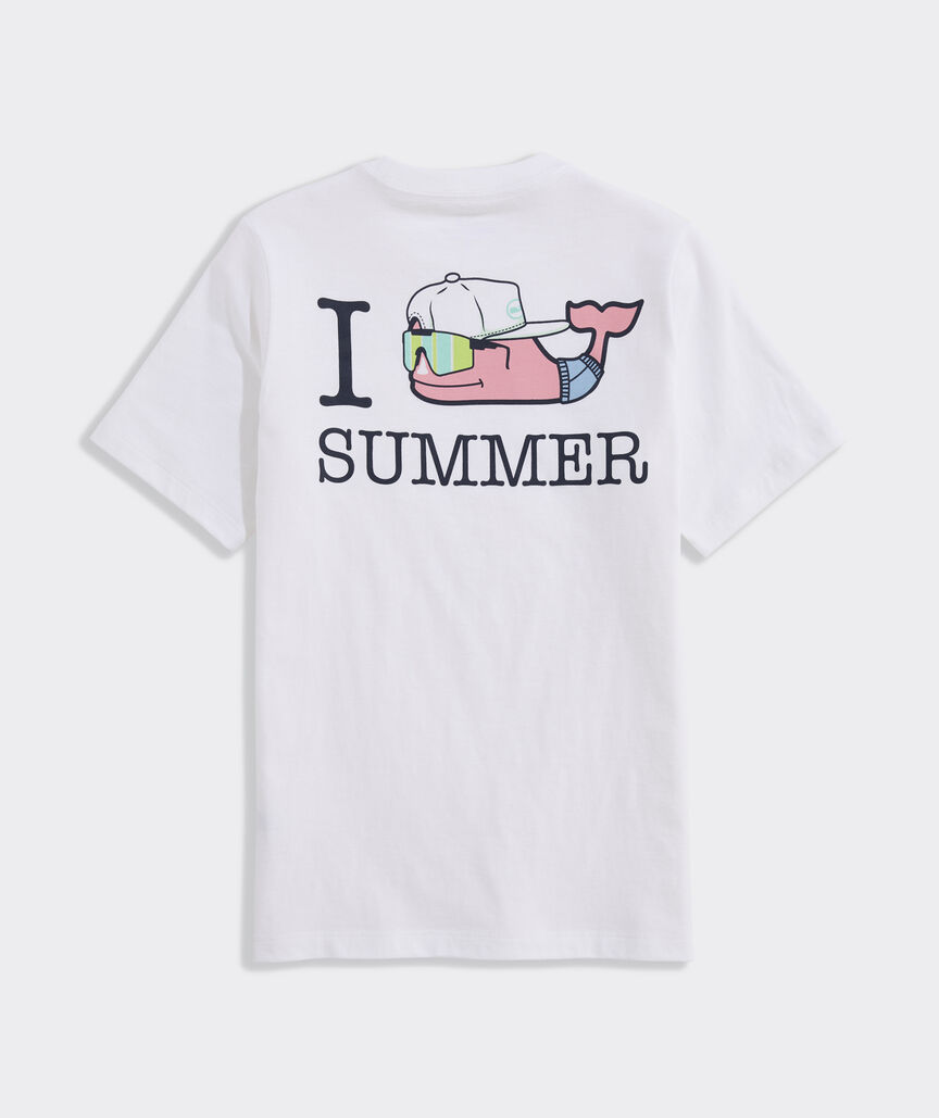 Boys' I Whale Summer Short-Sleeve Pocket Tee