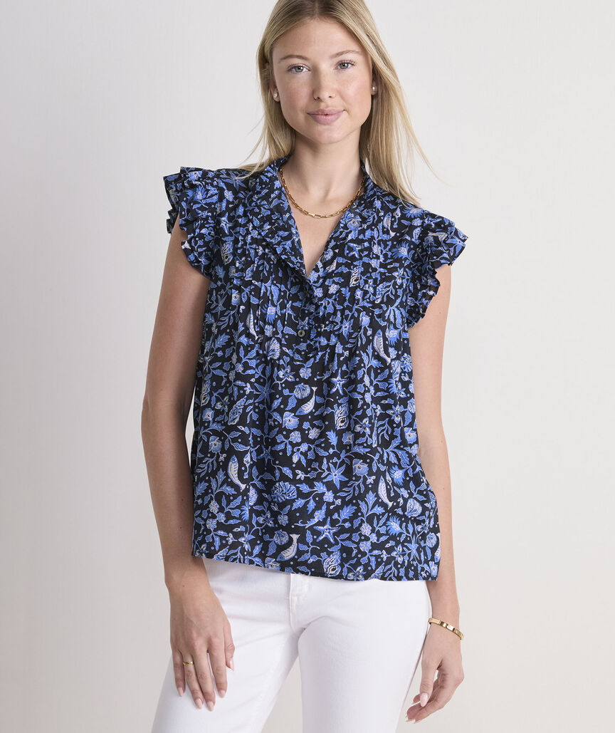 Adare Pintuck Top