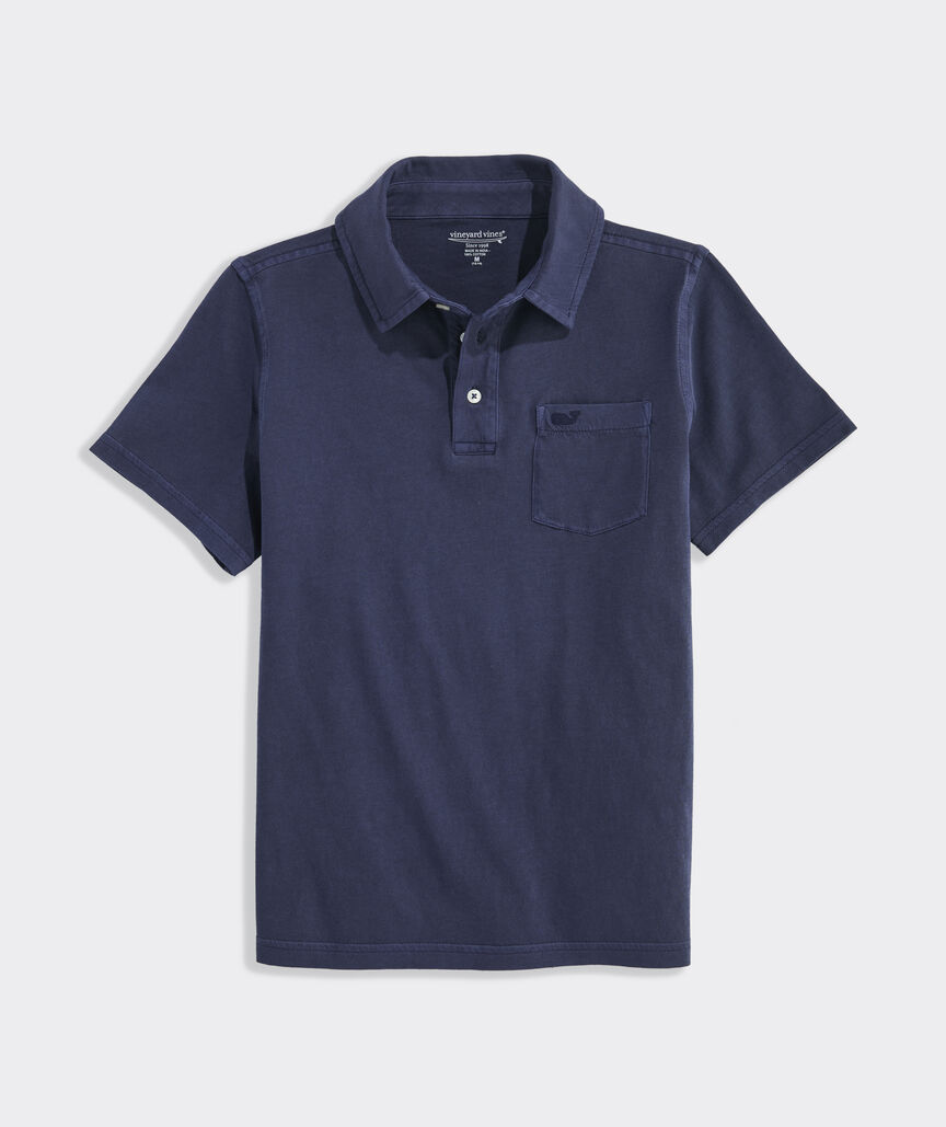 Boys' Garment-Dyed Surf Polo