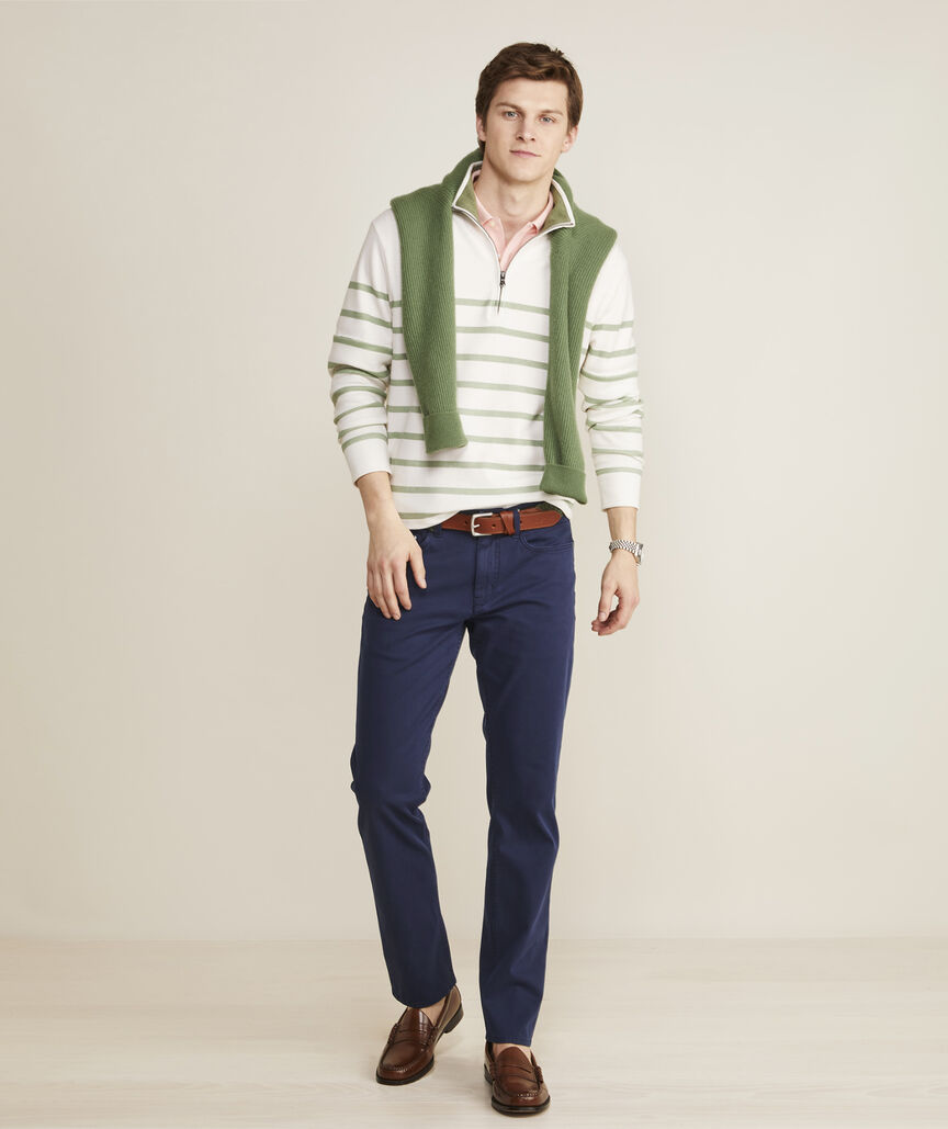 Garment-Dyed Twill 5-Pocket Pants