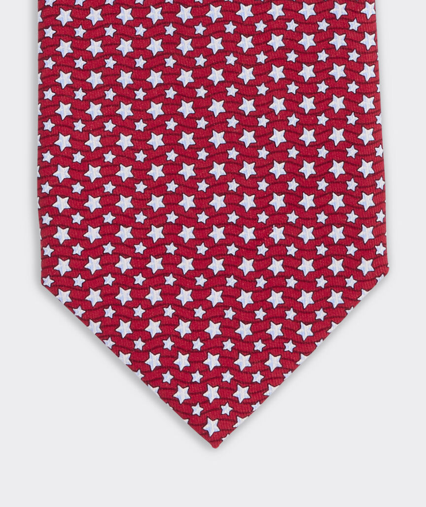 Tossed Micro Stars Silk Tie